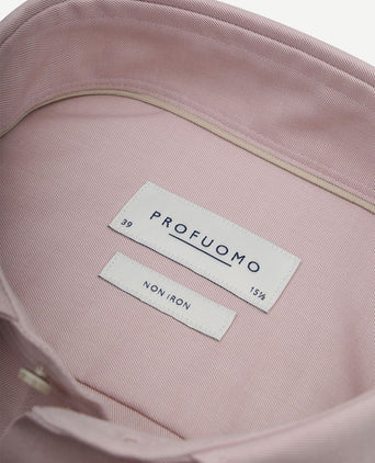 Twill overhemd lichtroze