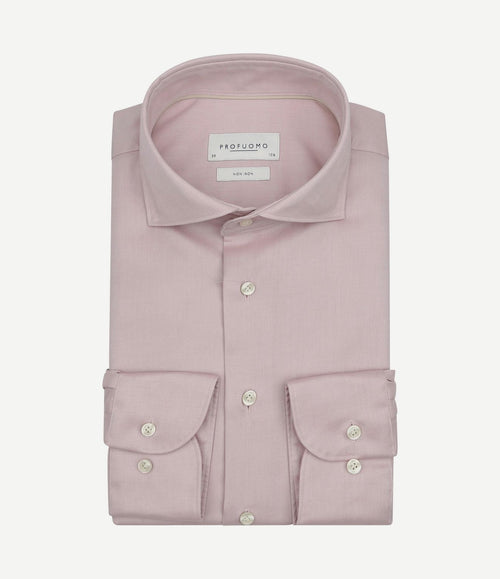 Twill overhemd lichtroze