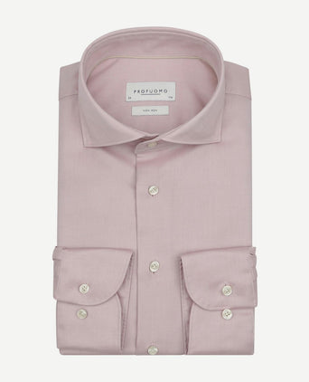 Twill overhemd lichtroze