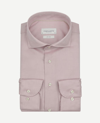 Twill overhemd lichtroze