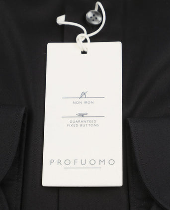 Twill overhemd zwart