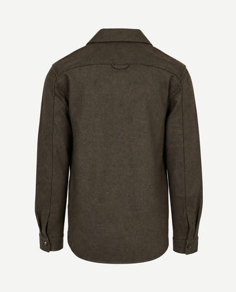 Overshirt button peached bruin
