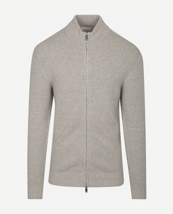 Profuomo vest boiled wol grijs