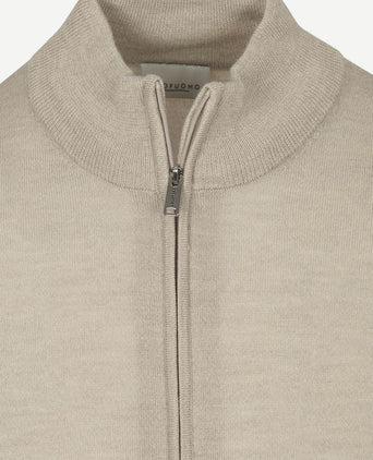 Vest merinowol beige