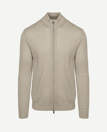 Vest merinowol beige