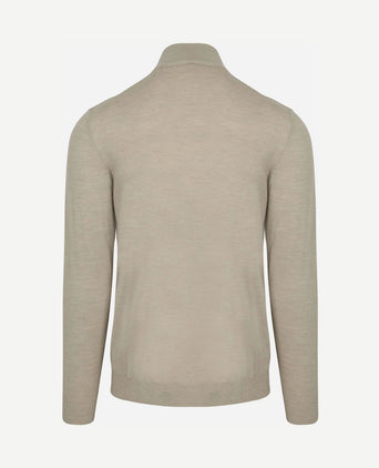 Vest merinowol beige
