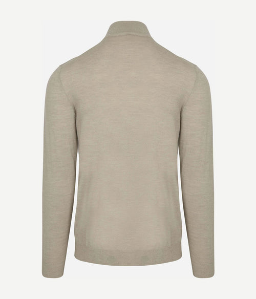 Vest merinowol beige