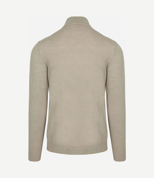 Vest merinowol beige