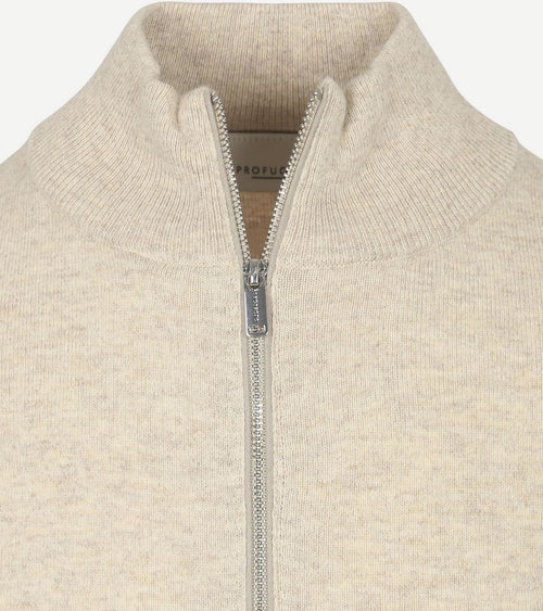 Profuomo vest merinowol ecru