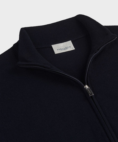 Vest merinowol donkerblauw