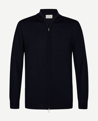 Profuomo vest merinowol donkerblauw