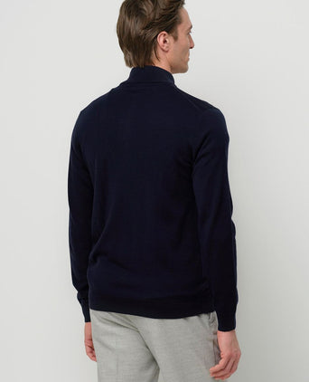 Profuomo vest merinowol donkerblauw