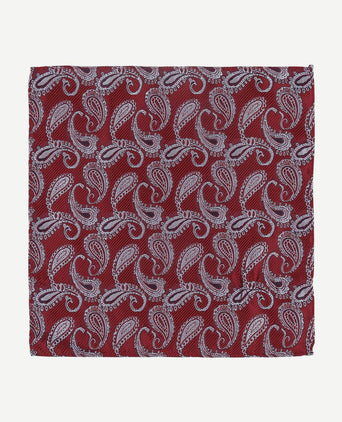 Pochet paisley rood