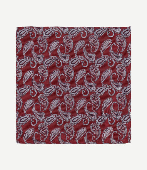 Pochet paisley rood