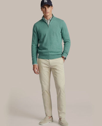 Half-zip trui colin groen