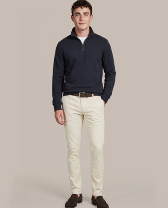 Scuba halve rits trui donkerblauw