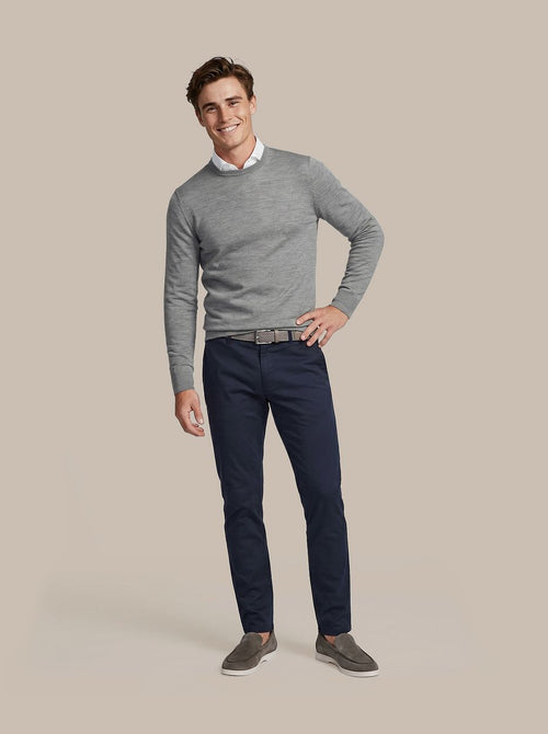 Merino pullover grijs