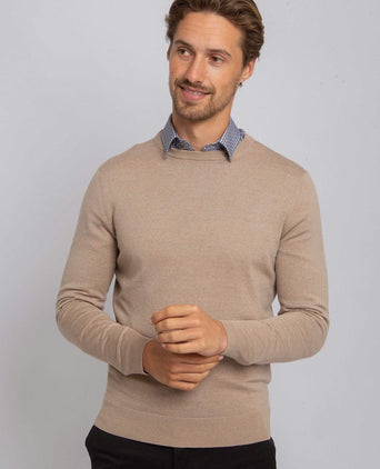 Merino pullover sand