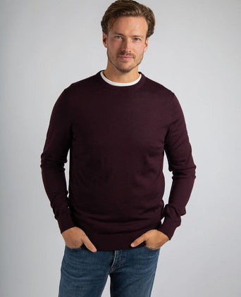 Merino pullover bordeaux