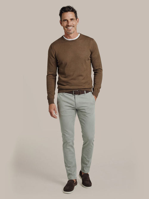 Merino pullover taupe