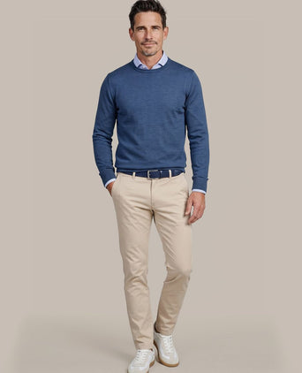 Merino pullover royal blauw