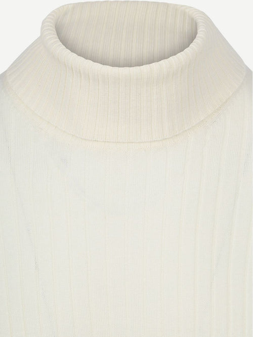 Suitable coltrui rib merino off white | Slim-fit