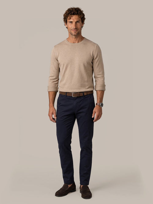 Trui cotton cashmere camel