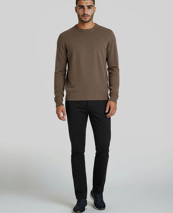 Steppin' Out trui lamswol bruin | Regular-fit