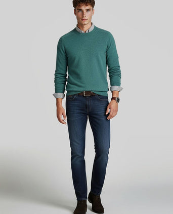 Trui lamswol aqua groen