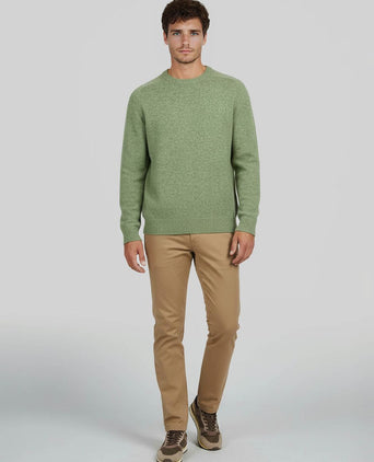Trui lamswol groen