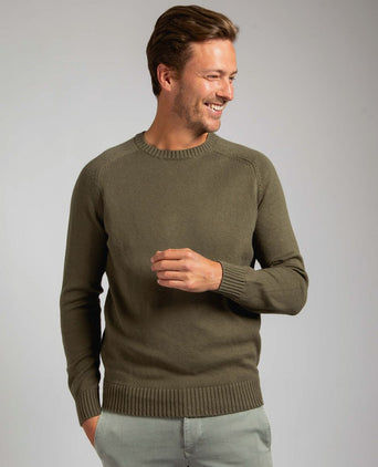Pullover raw olijfgroen