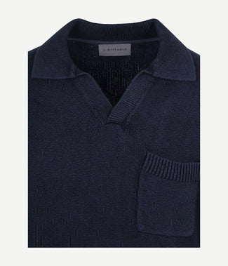 Raw trui riva knit donkerblauw Raw trui riva knit donkerblauw
