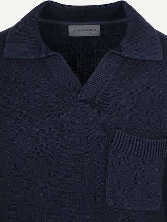 Raw trui riva knit donkerblauw Raw trui riva knit donkerblauw