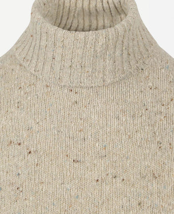 Coltrui donnegal tweed eco wool beige