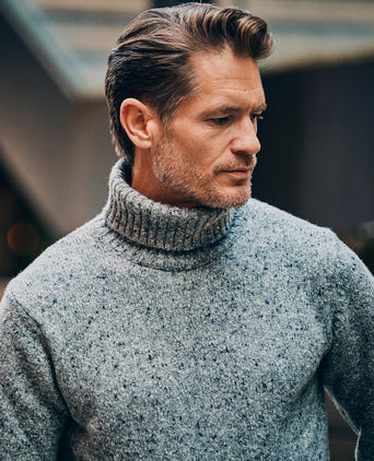 Coltrui donnegal tweed eco wool grijs