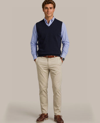 Spencer merinowol donkerblauw