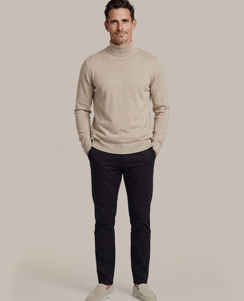 Compact cotton pullover turtle sand