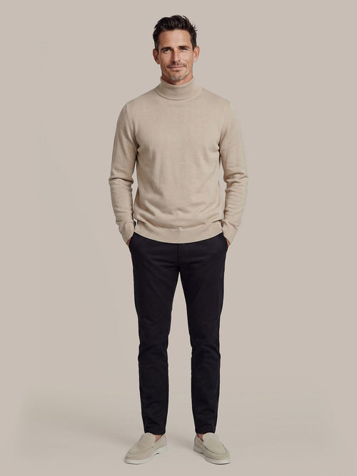 Compact cotton pullover turtle sand