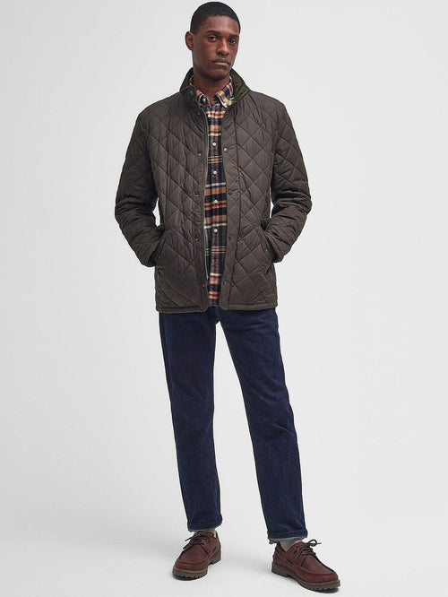 Quilted jas barbour chelsea olijfgroen | Regular-fit