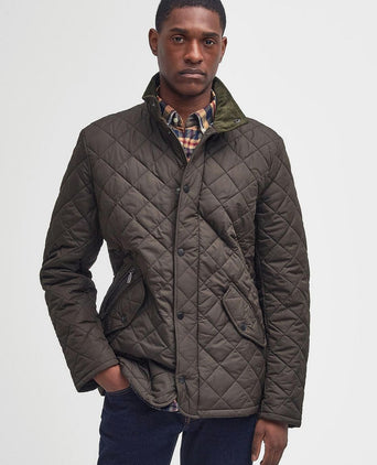 Quilted jas barbour chelsea olijfgroen | Regular-fit