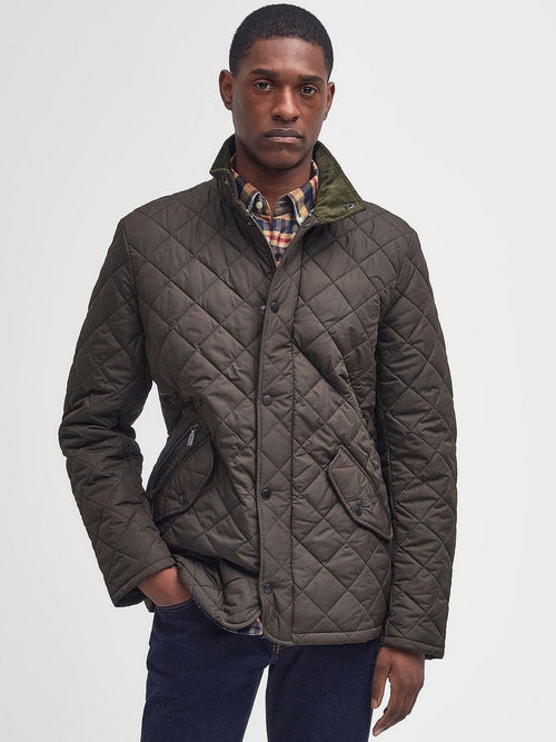 Quilted jas barbour chelsea olijfgroen | Regular-fit