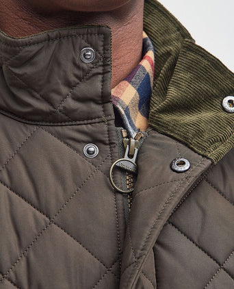 Quilted jas barbour chelsea olijfgroen