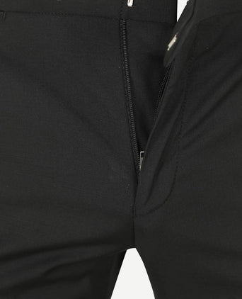 Rokkostuum broek wol blend zwart
