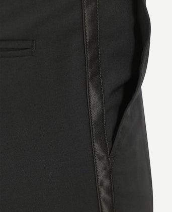 Rokkostuum broek wol blend zwart