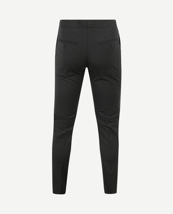 Rokkostuum broek wol blend zwart