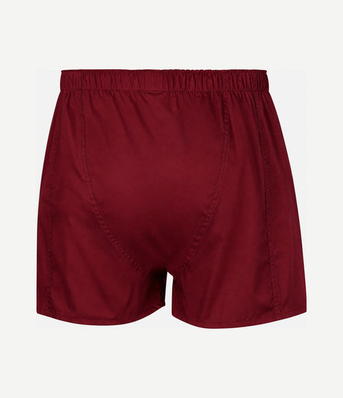 Boxershort poplin rood