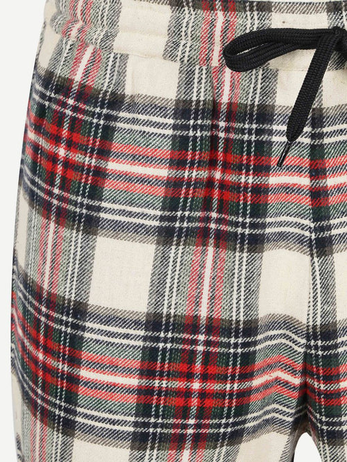 Loungebroek ruit multicolour