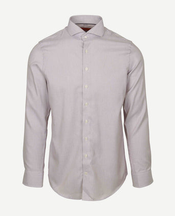 Suitable overhemd jacquard luxe rood | Slim-fit