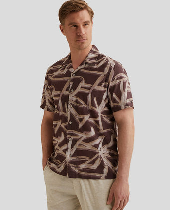 Short sleeve overhemd print catawba grape