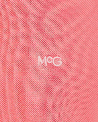 Piqué polo coral